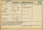 KC - Karta cmentarza, skan nr 1
