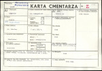 KC - Karta cmentarza, skan nr 1