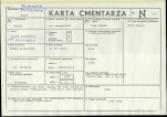 KC - Karta cmentarza, skan nr 1