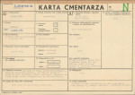 KC - Karta cmentarza, skan nr 1