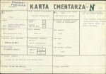 KC - Karta cmentarza, skan nr 1