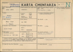 KC - Karta cmentarza, skan nr 1