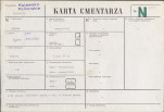 KC - Karta cmentarza, skan nr 1