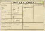 KC - Karta cmentarza, skan nr 1