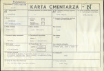 KC - Karta cmentarza, skan nr 1