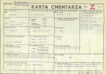 KC - Karta cmentarza, skan nr 1