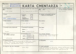 KC - Karta cmentarza, skan nr 1