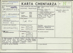 KC - Karta cmentarza, skan nr 1