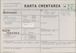 KC - Karta cmentarza, skan nr 1