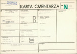 KC - Karta cmentarza, skan nr 1