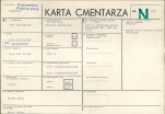 KC - Karta cmentarza, skan nr 1