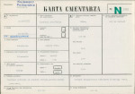 KC - Karta cmentarza, skan nr 1