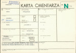 KC - Karta cmentarza, skan nr 1