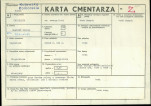 KC - Karta cmentarza, skan nr 1