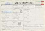 KC - Karta cmentarza, skan nr 1