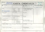 KC - Karta cmentarza, skan nr 1