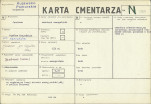 KC - Karta cmentarza, skan nr 1