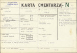 KC - Karta cmentarza, skan nr 1