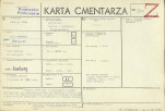 KC - Karta cmentarza, skan nr 1