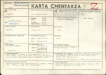KC - Karta cmentarza, skan nr 1