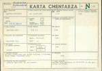 KC - Karta cmentarza, skan nr 1