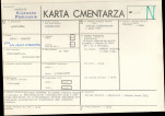 KC - Karta cmentarza, skan nr 1