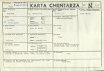 KC - Karta cmentarza, skan nr 1