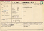 KC - Karta cmentarza, skan nr 1