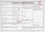 KC - Karta cmentarza, skan nr 1