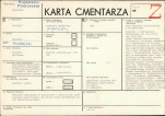 KC - Karta cmentarza, skan nr 1