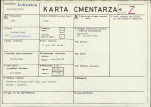 KC - Karta cmentarza, skan nr 1