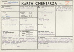 KC - Karta cmentarza, skan nr 1
