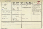 KC - Karta cmentarza, skan nr 1