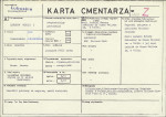 KC - Karta cmentarza, skan nr 1