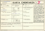 KC - Karta cmentarza, skan nr 1