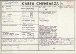 KC - Karta cmentarza, skan nr 1
