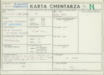 KC - Karta cmentarza, skan nr 1
