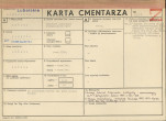 KC - Karta cmentarza, skan nr 1