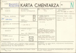 KC - Karta cmentarza, skan nr 1