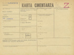 KC - Karta cmentarza, skan nr 1