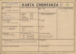 KC - Karta cmentarza, skan nr 1
