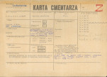KC - Karta cmentarza, skan nr 1