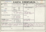 KC - Karta cmentarza, skan nr 1