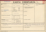 KC - Karta cmentarza, skan nr 1