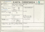 KC - Karta cmentarza, skan nr 1