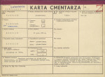 KC - Karta cmentarza, skan nr 1