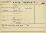 KC - Karta cmentarza, skan nr 1
