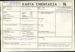 KC - Karta cmentarza, skan nr 1