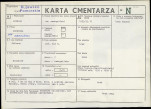 KC - Karta cmentarza, skan nr 1