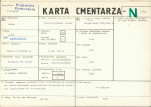 KC - Karta cmentarza, skan nr 1
